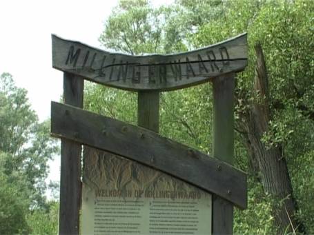 Kekerdom : Millingerwaard, Info-Schild am Wanderweg